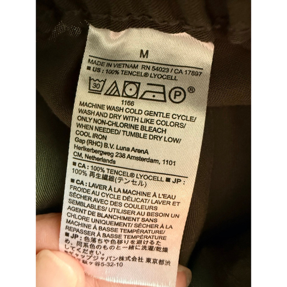 Banana Republic Women’s Straight High-Rise Ankle Pants Green Tencel Lyocell Size - Picture 4 of 7